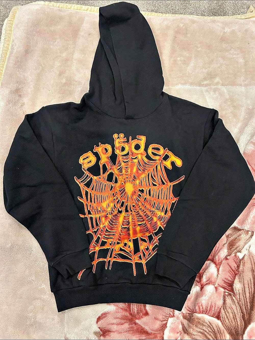Spider hoodie pumpkin orange